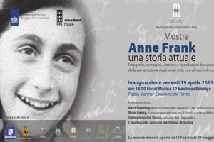 Anne Frank - Ad Ischia l'inaugurazione della Mostra Internazionale